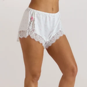 Short de Pyjama Satiné - Motif Floral