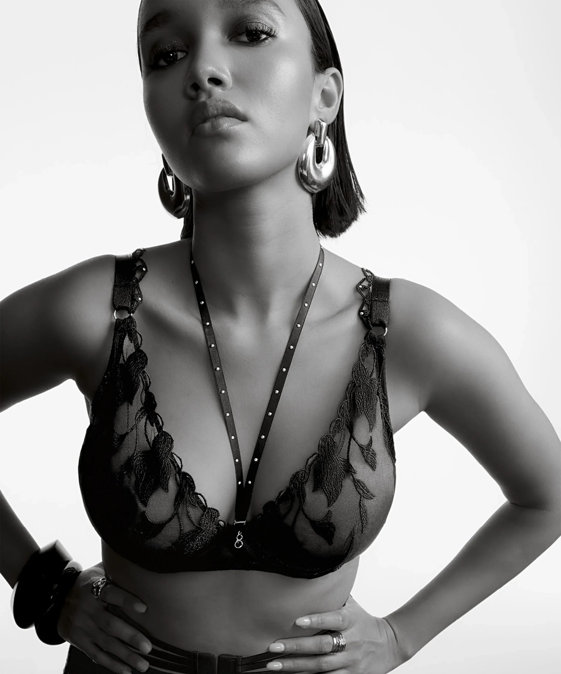 Night at Paradise Soutien-gorge Triangle avec armatures Obsidian