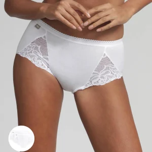 Lot de 2 culottes blanches Coton & Dentelle