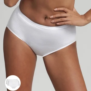 Lot de 2 culottes blanches Coton Bio