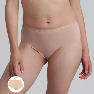 Lot de 2 culottes beiges Coton Bio