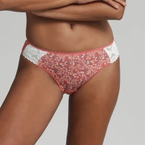 Slip imprimé rosé Flower Elegance Micro Recyclé